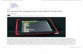 El menú de diagnóstico del iPod Nano 6G