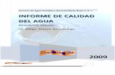 Informe de Calidad Del Agua - Resumen 2009
