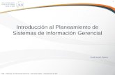 Introducción al planeamiento de sistemas de información gerencial