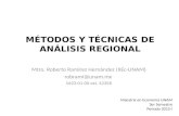 Métodos y Técnicas de Análisis Regional (Unidad IV)