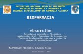 Biofarmacia - Absorci³n Gastrointestinal