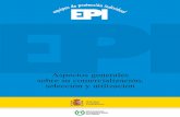 Equipos de protección individual (EPI). Aspectos generales sobre su comercialización, selección y utilización