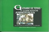 Glosario de Temas y Conceptos Ambientales-Una guía para la actualización y la refelxión