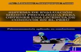 Sistema de evaluación médico psicológica para obtener una licencia de conducir en el Perú