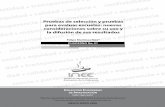 Pruebas de selección y pruebas para evaluar escuelas: nuevas consideraciones sobre su uso y la difusión de sus resultados - Felipe Martínez Rizo