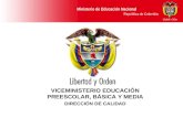 Orientaciones pedagógicas para la Educación Artística y Culturales en la Educación Preescolar, Básica y Media. MIN.EDUC.