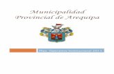 POI - PLAN OPERATIVO INSTITUCIONAL 2011 (incluye presupuesto) - Municipalidad Provincial de Arequipa