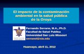 El impacto de la contaminación ambiental en la salud pública de la Oroya - El Mantaro Revive y la Universidad San Luis de Missouri, Junín - Huancayo
