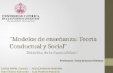 Modelos de enseñanza Teoría Conductual y Social