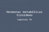 Hormonas metabólicas tiroideas