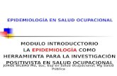 Introducción Uso Epidemiología Salud Ocupacional
