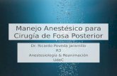 Manejo Anestésico para Cirugía de Fosa Posterior