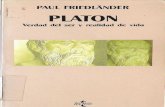 Paul Friedlander Platon Verdad Del Ser y Realidad de Vida