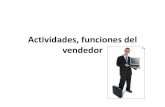 Actividades, Funciones Del Vendedor Clase 3