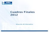 Presentación Cuadros Finales 2012