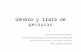 GÉNERO Y TRATA DE PERSONAS - TAMMY QUINTANILLA