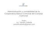 Administracion Contabilidad Cooperativa Banco Comunal