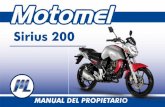 Manual del Propietario Motomel Sirius 200 - 250 cc