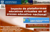 Impacto de Plataforma Educativas Virtuales en el proceso educativo nacional.