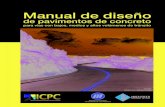 Manual de diseño de pavimentos de concreto para vias con bajos, medios y altos niveles de transito