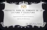 PROYECTO PARA EL FOMENTO A LA LECTURA-1.ppt