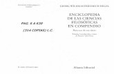 Hegel G.W.F. Enciclopedia de las ciencias filosóficas en compendio Tr Valls Plana 314p