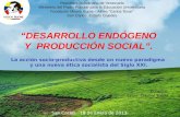 Desarrollo Endogeno y Produccion Social 2013