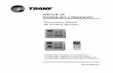 Termostatos Trane Manual de Instalacion