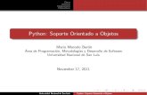 Python Soporte Orientado a Objetos