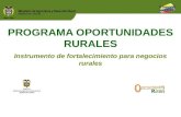 Oportunidades Rurales 2013