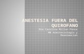 Anestesia Fuera Del Quirofano