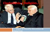 Ciudadanía y Religion: el debate entre Habermas y Ratzinger
