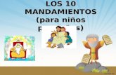 Los 10 mandamientos para niños pequeños Ia