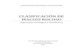 CLASIFICACIÓN DE MACIZOS ROCOS