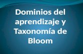 03 Dominios de aprendizaje y taxonomía de Bloom