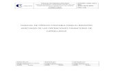 MANUAL DE CÓDIGO CONTABLE PARA EL REGISTRO ADECUADO DE LAS OPERACIONES FINANCIERAS DE CAPRELLANOS