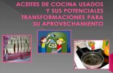 Aceites de Cocina Usados y Sus Potenciales Transformaciones