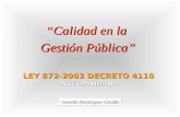 CALIDAD PUBLICA EN COLOMBIA