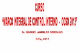 Marco Integrado de Control Interno - COSO 2013   17.NOV.2013 actualizado