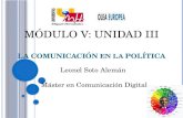 5.3 la comunicación en la  politica