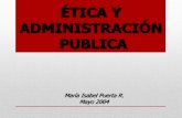 Ética y Administración Pública
