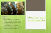 Metales en la industria