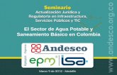 El Sector de Agua Potable y Saneamiento Básico en Colombia