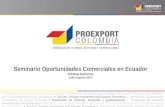 Oportunidades Comerciales en Ecuador