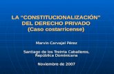 Constitucionalización del Derecho Privado