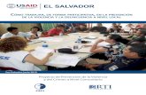 Manual para la prevención de la violencia en El Salvador 2010