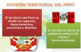 División territorial del perú