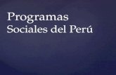 Programas sociales del Perú