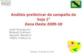 Análisis de campaña Soja 1° 2009 10