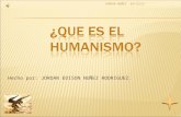 Que es el humanismo